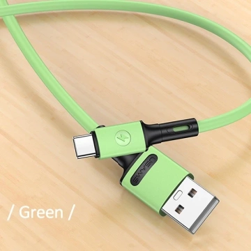 USAMS Kabel U52 USB-C 2A Schnellladung 1m grün