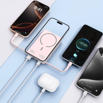 Powerbank MagSafe 10000mAh Tech-Protect PB31 LifeMag Różowy