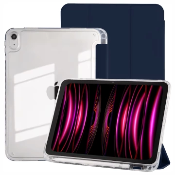 Etui do Apple iPad 11gen. 11" 2025 / 10gen. 10.9" 2022 Ochronne Hybrydowe z Miejscem na Rysik, Składana Okładka, Funkcja Podstawki, Alogy HybridBook™ Case  – Granatowe