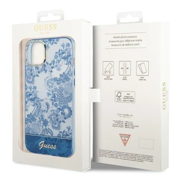 Etui Guess GUHCP14MHGPLHB für Apple iPhone 14 Plus 6,7" niebieski/blue Hardcase Porcelain Collection