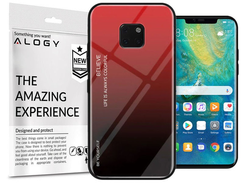 Alogy Aurora Armor Hülle für Huawei Mate 20 Pro Rot und Schwarz 05