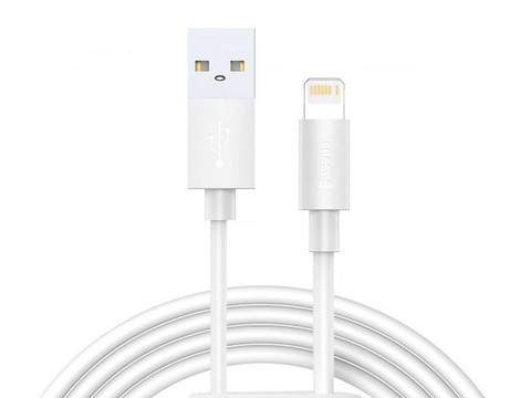 2x Kabel 1,5m Baseus przewód USB für Lightning PD 2.4A Weiß