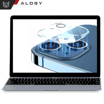 2x Szkło na obiektyw aparat do iPhone 15 / 15 Plus Alogy lens clear przezroczyste