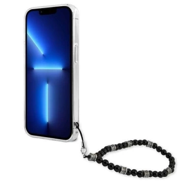 Guess GUHCP13LKPSBK iPhone 13 Pro / 13 6,1" Transparentes Hardcase Black Pearl