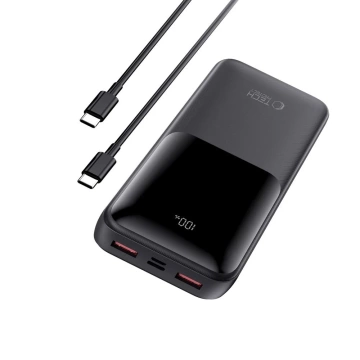 Powerbank Tech-Protect PB02 20000mAh 22.5W Czarny USB-A USB-C