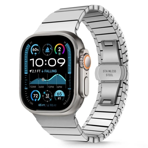 Pasek Tech-Protect LinkBand Apple Watch 44–49 mm Silver  9 10 SE ULTRA 1 2