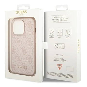 Etui Guess GUHCP14XG4GFPI für Apple iPhone 14 Pro Max 6,7" różowy/pink Hard Case 4G Metal Gold Logo