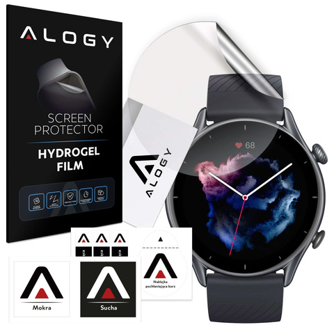 Alogy Hydrogel Hydrogel Schutzfolie für Smartwatch für Xiaomi AmazFit GTR 3 Pro