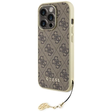 Etui Guess GUHCP15XGF4GBR für iPhone 15 Pro Max 6,7" braun/braun Hardcase 4G Charms Collection