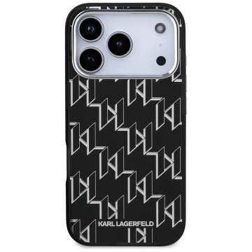 Etui Ochronne do iPhone 17 Pro Karl Lagerfeld IML KL Monogram MagSafe Czarny