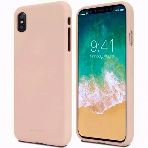 Mercury Soft Handyhülle für iPhone 12/12 Pro rosa Sand/rosa Sand