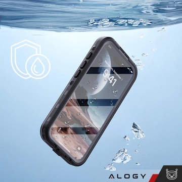 Alogy HydroArmor™ IP68 wasserdichte Hülle mit transparenter Rückseite, 360-Panzerabdeckung für MagSafe für Apple iPhone 16 Plus