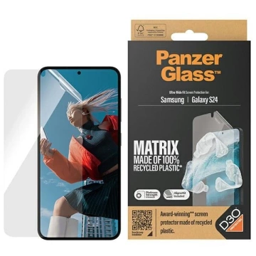 Gehärtetes Glas für Samsung Galaxy S24 PanzerGlass Ultra-Wide Fit mit Applikator