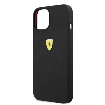 Ferrari iPhone 13 6.1" Hülle schwarz/schwarz Hardcase Silikon