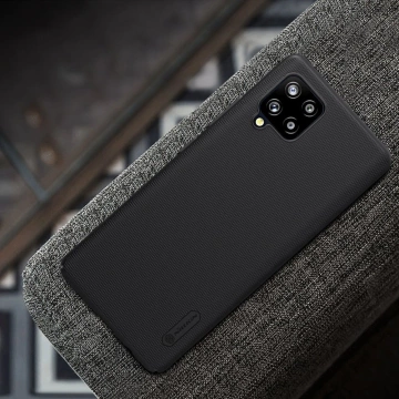 Nillkin Super Frosted Shield verstärkter Hüllenständer für Samsung Galaxy A42 5G schwarz