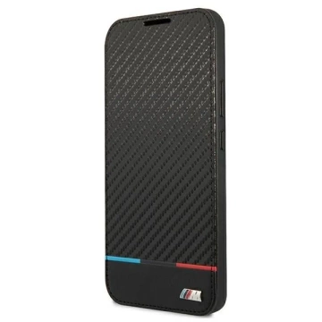 Etui BMW BMBKS22MPUCARTCBK do Galaxy S22 S906 Bücherregal M Collection Triangles czarny/black
