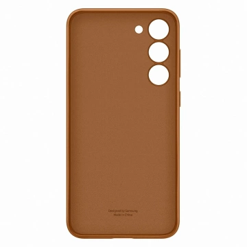 Etui na telefon Samsung Leather Cover do Samsung Galaxy S23+ Plus pokrowiec z naturalnej skóry camel (EF-VS916LAEGWW)