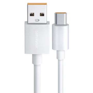Kabel Oppo DL136 Supervooc Super Szybki USB do USB-C Type C 65W 1m przewód Biały