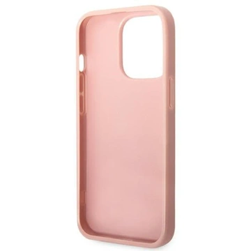 Etui Guess GUHCP14XHGGSHP do Apple iPhone 14 Pro Max 6,7" różowy/pink hard case Glitter Script