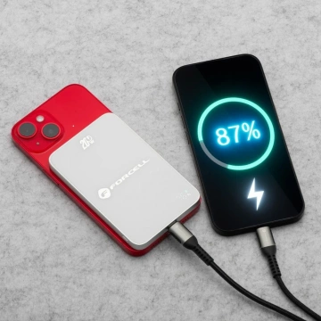 Powerbank MagSafe Forcell F-Energy F5K8 5000mAh QC4.0 PD3.0 Biały