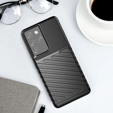 Schützende Thunder Case für Samsung Galaxy S23 Ultra Silikonhülle Blau
