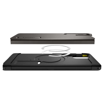 Etui do Samsung Galaxy S25 Ultra Gunmetal Spigen Tough Armor Mag MagSafe