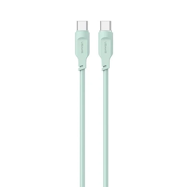Kabel USMAS USB-C na USB-C PD Fast Charging 1.2m zielony