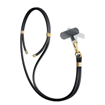 Universelles Smartphone-Lanyard 3mk EasyClip Elite Schwarz (Gold)