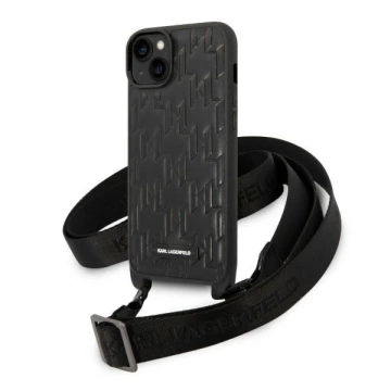 Etui Karl Lagerfeld KLHCP14MSTMMK do Apple iPhone 14 Plus 6,7" hardcase Monogram Plaque Logo Strap