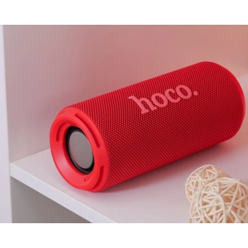 Głośnik Bluetooth Hoco HC27 2×8W Czerwony USB TF FM AUX