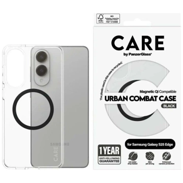Etui für Samsung Galaxy S25 Edge CARE von PanzerGlass Urban Combat Black QI