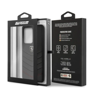 Etui na telefon Ferrari Hardcase do Samsung Galaxy S20 Ultra czarny/black Heritage