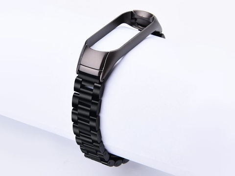 Alogy Edelstahlarmband für Xiaomi Mi Band 5 Schwarz 5x Alogy Folie
