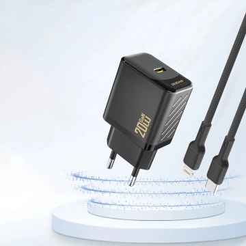 Ładowarka Dudao A26 PD20W GaN USB-C | Szybkie ładowanie Power Delivery - Czarna