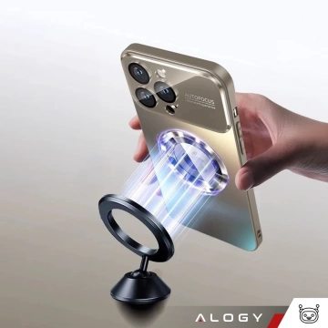 Etui do Apple iPhone 16 Pro Max obudowa Alogy MagSafe LuxeShield™ Case z ochroną obiektywów do MagSafe Titanium + Szkło hartowane