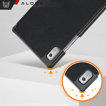 Lenovo Tab M9 2023 9" Tablet-Hülle TB310XU TB310FU Hülle Alogy Book Cover Schwarzes Glas