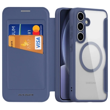 Etui do Samsung Galaxy S25+ Dux Ducis Skin X Pro MagSafe Niebieskie