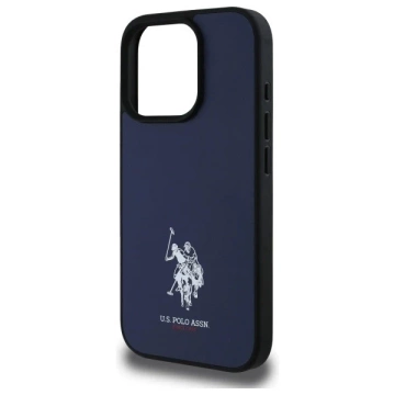 Etui do iPhone 15 Pro Max US Polo Leather DH Color Granatowe