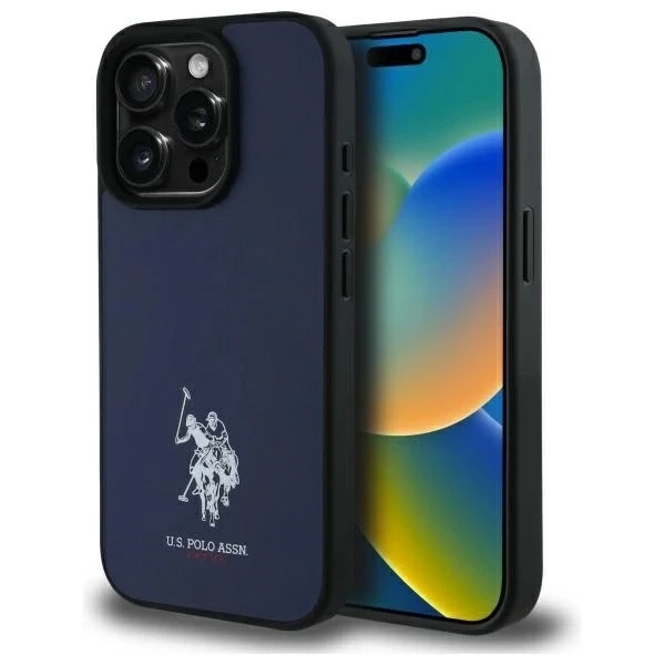 Etui do iPhone 15 Pro Max US Polo Leather DH Color Granatowe