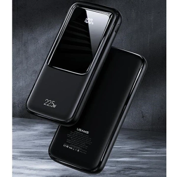 USAMS Powerbank PB58 10000mAh 22.5W QC3.0 PD Fast Charge Czarny/Schwarz 10KCD16101 (US-CD161)