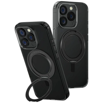 UNIQ Swivix 360 Rotating Kickstand Case für iPhone 16 Pro 6,3″ – Schwarz