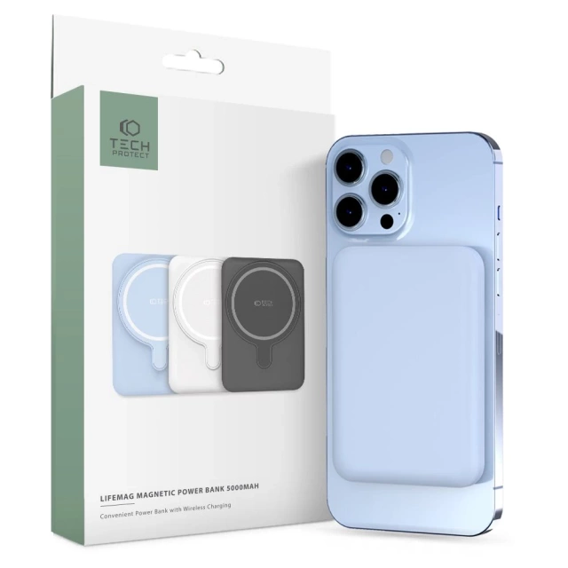 LifeMag Powerbank PB10 mit MagSafe 5000mAh Blau