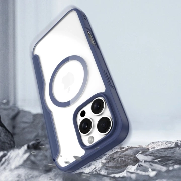 Etui do iPhone 16 Pro Max Dux Ducis Skin X Pro MagSafe Niebieskie
