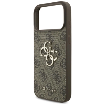 Etui Guess Hardcase 4G Big Metal Logo do iPhone 17 Pro Max, brązowe