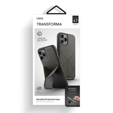 UNIQ-Hülle Transforma iPhone 12 Pro Max 6,5 "grau / anthrazit