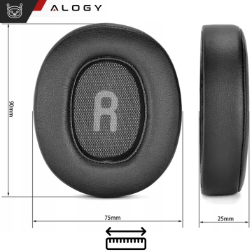 Nauszniki 2x wymienne pady gąbki do słuchawek do JBL Tune 700BT 710BT 720BT 750BTNC Alogy Earpads Czarne