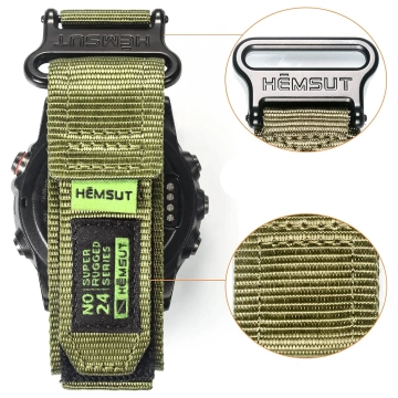 Nylonarmband für Garmin Fenix ​​​​5x 6x 7x Pro 26 mm Nylonband Sport Militärgrün