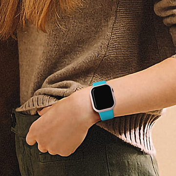 Obudowa Alogy 2w1 nakładka + szkło do Apple Watch 7 45mm Różowa