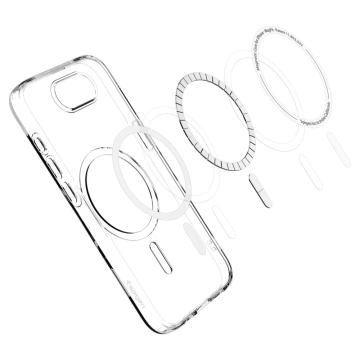 Etui do iPhone 16e Spigen Liquid Crystal Mag MagSafe Clear