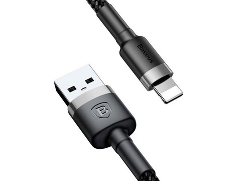 Kabel 2m Baseus Keviar USB Lightning für iPhone iPad iPod 1.5A Czarny